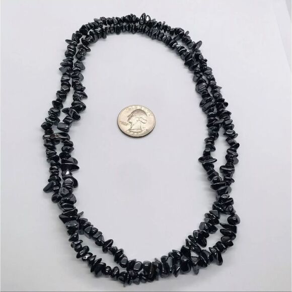 HEMATITE CRYSTAL GEMSTONE NECKLACE - Picture 4 of 4